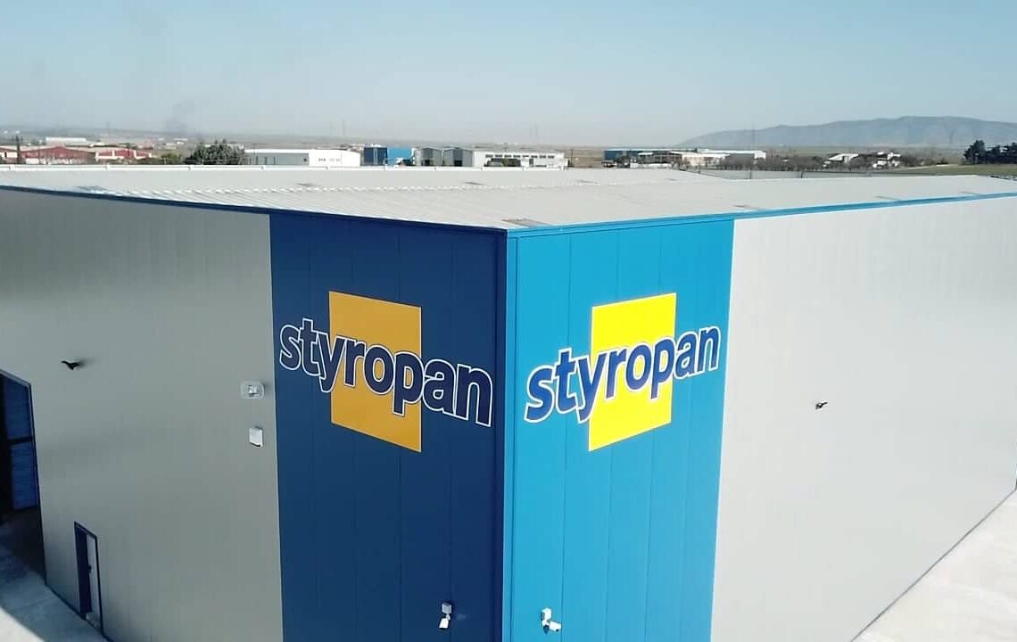 Βιομηχανικό κτίριο STYROPAN στην Αγχίαλο Θεσσαλονίκης, έργο της ΔΥΝΑΜΙΚΗ ΑΤΕ