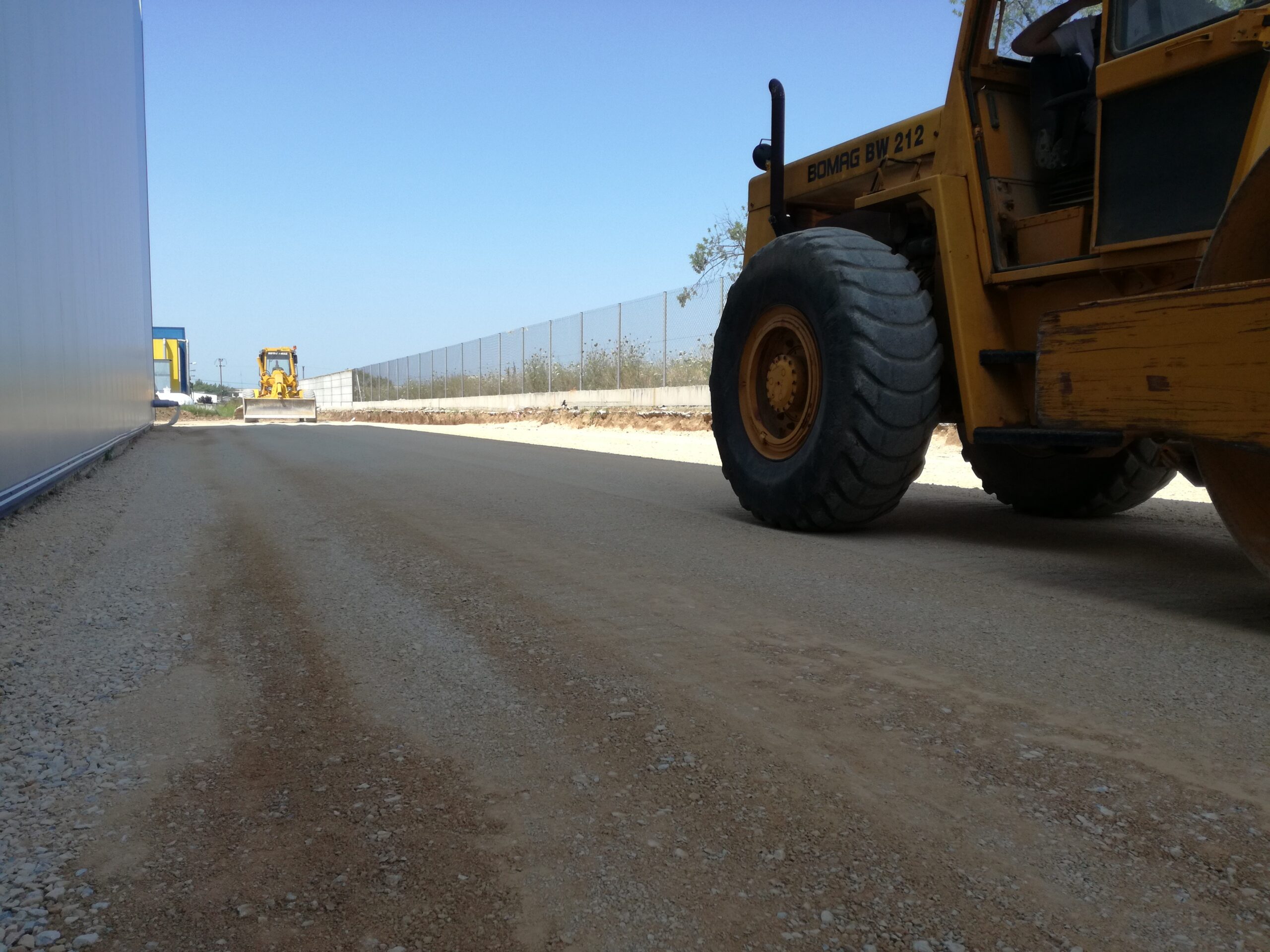 Τρακτέρ κατασκευής σε λειτουργία